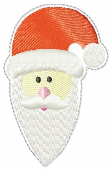 ITH-Stickdatei Nikolaus / Weihnachtsmann Stiftetopper / Blumenstecker Weihnachtsdeko für den 10x10cm Stickrahmen
